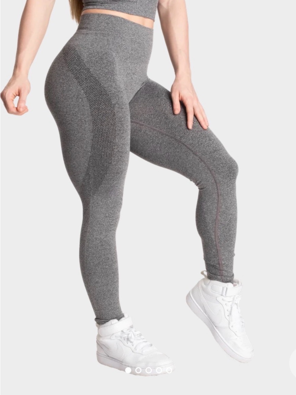 BETTER BODIES Mid Waist Grey Seamless  Rockaway v2 Leggings